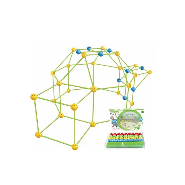 Set Construcție Cort pentru Copii – Creează, Joacă-te, Imaginează!