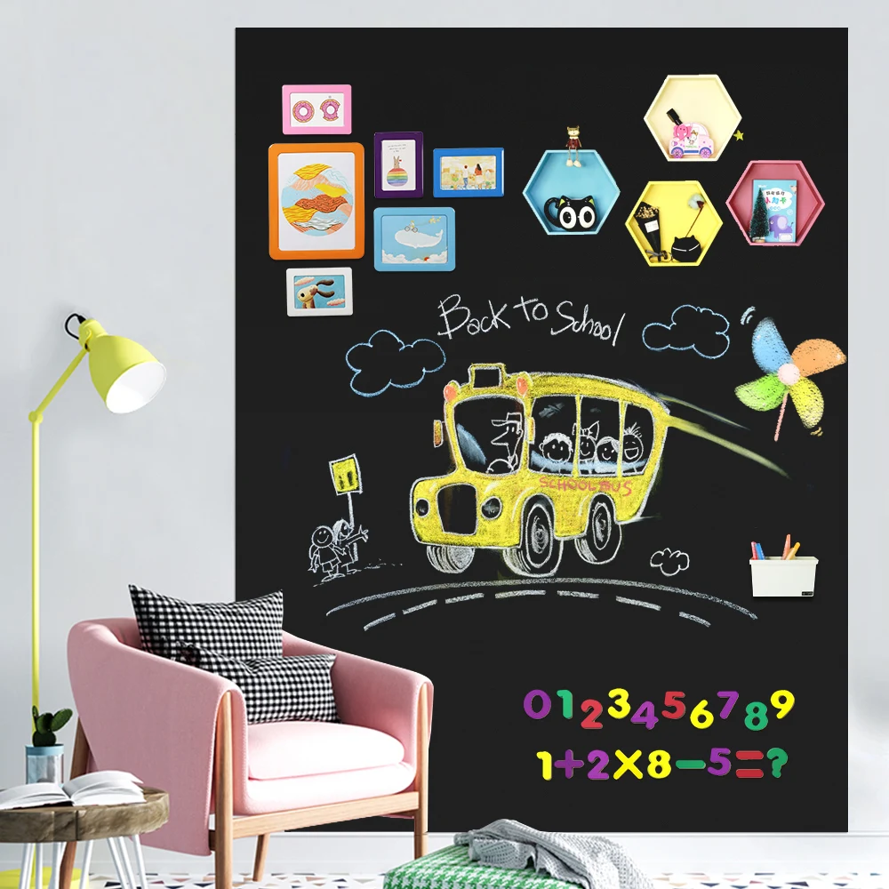 Autocolant de Perete Tip Tablă – Transformă ORICE perete într-un spațiu creativ!