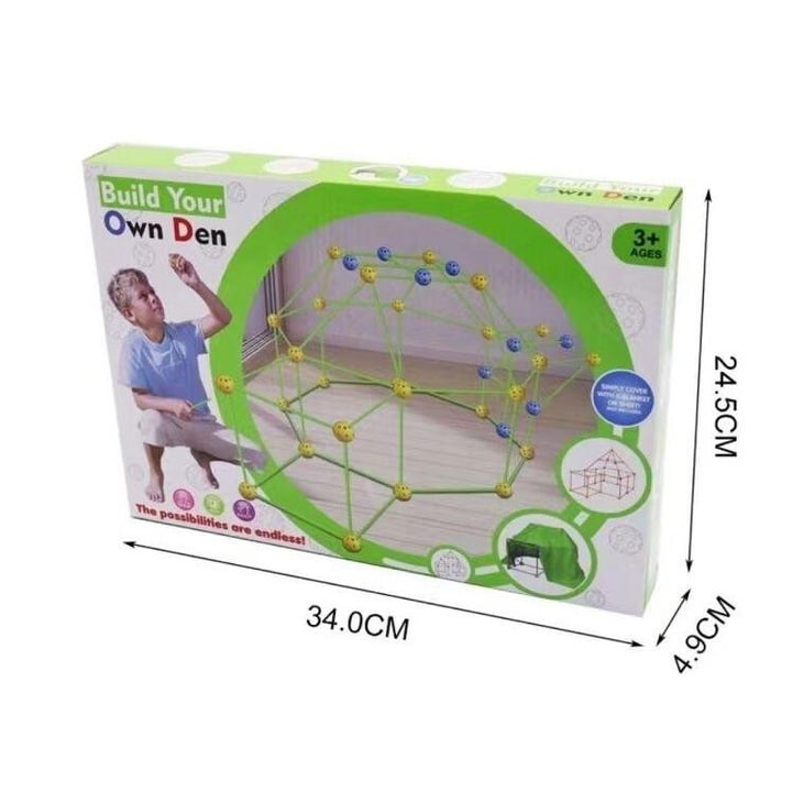 Set Construcție Cort pentru Copii – Creează, Joacă-te, Imaginează!