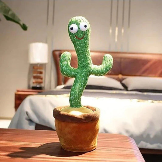 Cactus Dansator Interactiv ZET60– Jucărie Amuzantă care Cântă și Repetă Cuvintele, Perfectă pentru Copii