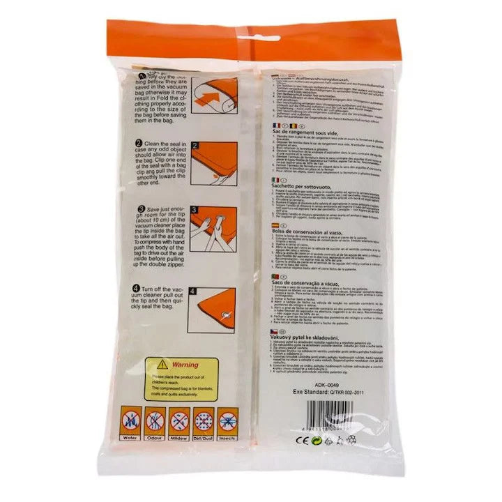 Sac reutilizabil mare 80x110 cm pentru depozitare haine și textile – protecție completă împotriva prafului, umezelii și insectelor