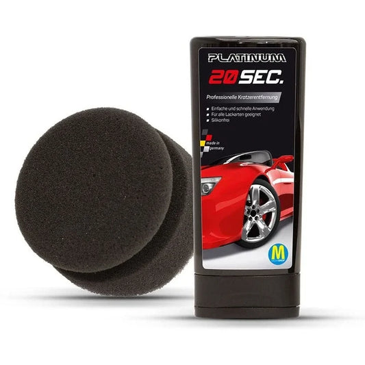 Soluție Îndepărtare Zgârieturi Auto – Efect Rapid 20 Sec, Pentru Toate Vopselele, Burete Inclus