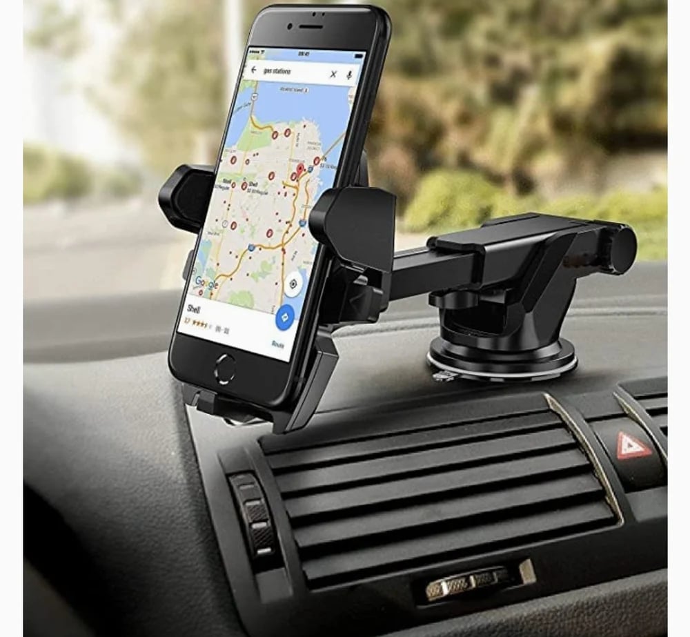 Suport Auto Universal ZET48 cu ventuză și rotire 360° – montaj pe parbriz sau bord, universal