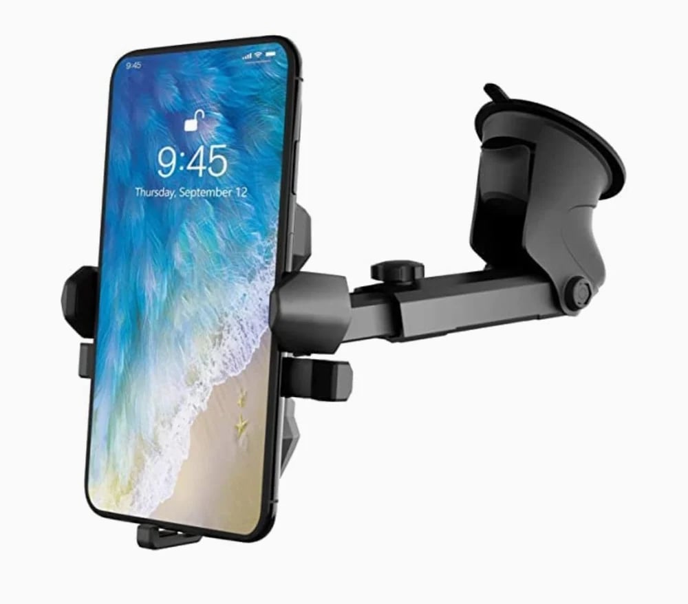 Suport Auto Universal ZET48 cu ventuză și rotire 360° – montaj pe parbriz sau bord, universal