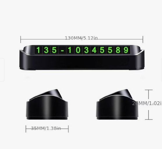 Suport Număr Telefon Auto – Accesoriu Practic pentru Vizibilitatea Contactului în Mașină