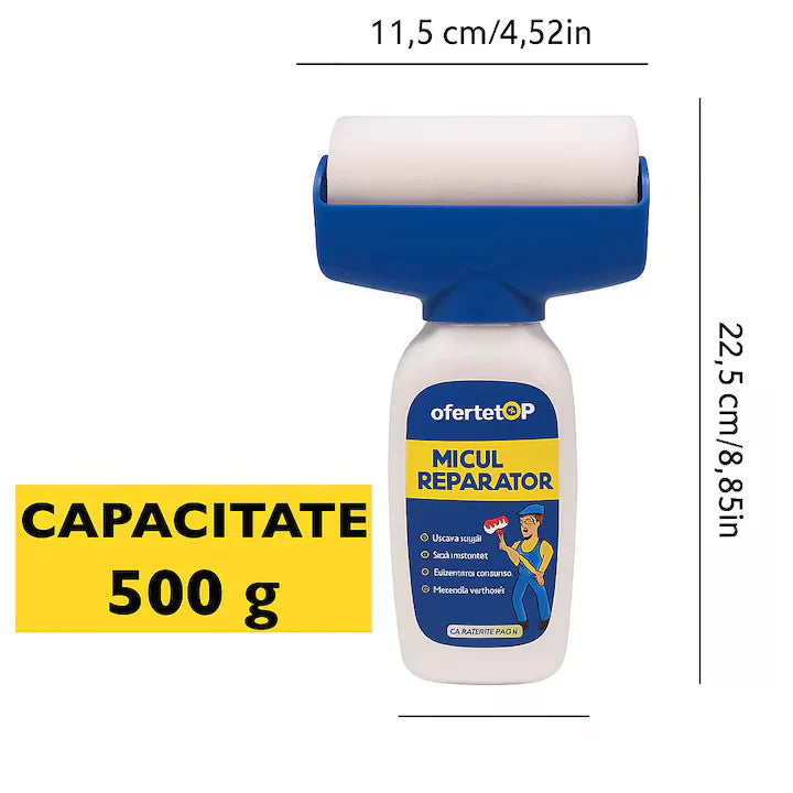 Trafalet Magic cu Vopsea Lavabilă pe Bază de Apă 500g – Rolă Reutilizabilă, Uscare Rapidă, Aplicare Uniformă, Materiale Non-Toxice