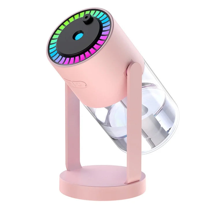 Umidificator Portabil 280 ml cu Proiecție Cer Înstelat – Aromaterapie, temporizare, 8h autonomie, ideal pentru dormitor și birou